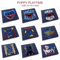 12 Styles Poppy Playtime Cosplay Decoration Cartoon Character Anime PU Wallet Purse