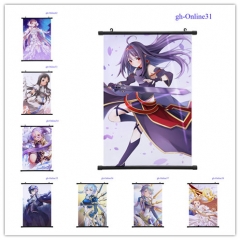 17 Styles Sword Art Online Cartoon Wallscrolls Waterproof Anime Wall Scroll 60*90CM