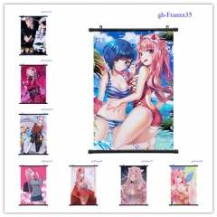 10 Styles Darling In The Franxx Cartoon Wallscrolls Waterproof Anime Wall Scroll 60*90CM