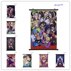 16 Styles JoJo's Bizarre Adventure Cartoon Wallscrolls Waterproof Anime Wall Scroll 60*90CM