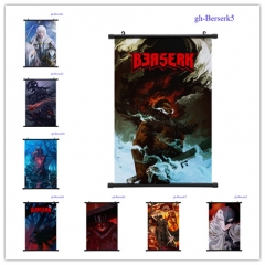 11 Styles Berserk Cartoon Wallscrolls Waterproof Anime Wall Scroll 60*90CM