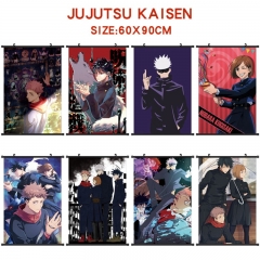 18 Styles Jujutsu Kaisen Cartoon Wallscrolls Waterproof Anime Wall Scroll (60*90 CM)