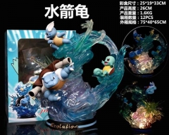 (带电）宠物小精灵 GK 水箭龟 可发光 盒装手办 高26cm 一箱12个