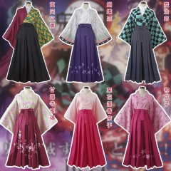 鬼灭之刃cos服 炭治郎蝴蝶忍祢豆子富冈义勇甘露寺蜜璃和服套装