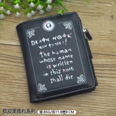 Death Note Cartoon Cosplay Purse PU Leather Anime Short Wallet