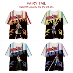 6 Styles Fairy Tail Cosplay 3D Digital Print Anime T-shirt