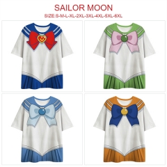 6 Styles Pretty Soldier Sailor Moon Cosplay 3D Digital Print Anime T-shirt