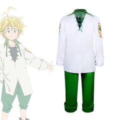 The Seven Deadly Sins Meliodas Cartoon Character Cosplay Costume Anime Pants+Shirt