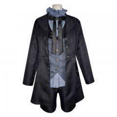 Kuroshitsuji / Black Butler Cartoon Character Cosplay Shirt Coat Shorts Anime Costume Set For Adult