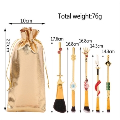 5Pcs/Set Jujutsu Kaisen Gojo Cosplay Anime Makeup Brushes Set