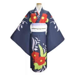 Demon Slayer: Kimetsu no Yaiba Tamayo Cartoon Character Cosplay Kimono Socks Anime Costume Set For Adult