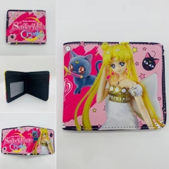 Pretty Soldier Sailor Moon Cartoon PU Purse Anime Wallet