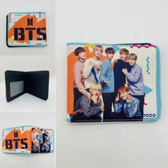 2 Styles K-POP BTS Bulletproof Boy Scouts Cartoon PU Purse Anime Wallet