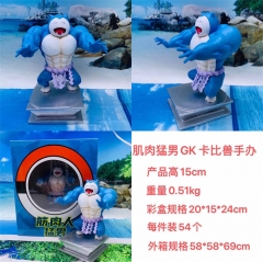 宠物小精灵肌肉猛男系列 GK卡比兽 手办现货 产品高15cm 重量0.51kg 彩盒规格20X15X24cm 每件装54个1