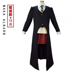 Soul Eater Maka Albarn Cartoon Character Cosplay Top Pants Coat Shirt Skirt Vest Anime Costume Set For Man Adult