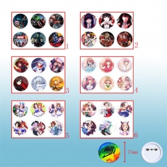 6个一套7.5CM  6款75mm6个装亮膜胸针 漫威 约会大作战 五等分的新娘