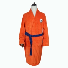 Dragon Ball Z Goku Cartoon Character Cosplay Bathrobe Pajamas Anime Costume Set For Man Adult