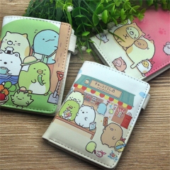 3 Styles Sumikkogurashi Cartoon Cosplay Purse PU Leather Anime Short Wallet