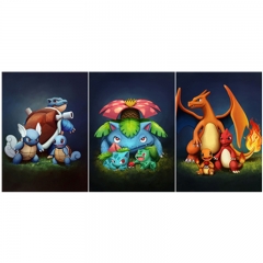 （无相框）10个一套 X8宠物小精灵 动漫裸眼3D立体变图批发鬼灭之刃咒术回战七龙珠海贼王PET光栅画