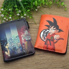2 Styles Dragon Ball Z Cartoon Cosplay Purse PU Leather Anime Short Wallet