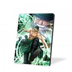 One Piece Zoro Cartoon Can Change Pattern Lenticular Flip Painting Anime 3D Print Wall Decor Photo Frame