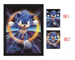 Sonic the Hedgehog Lenticular Flip Anime 3D Posters（10pcs/set） (No Frame)