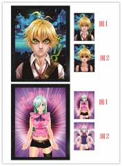 2 Styles Seven Deadly Sins/Nanatsu no Taizai Lenticular Flip Anime 3D Posters（10pcs/set） (No Frame)