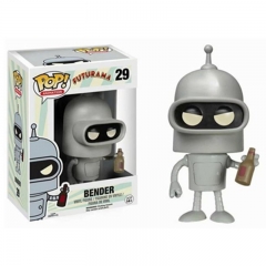 Funko pop 29# FUTURAMA 飞出个未来 Bender 银色款 盒装手办 高约10cm 一箱72个