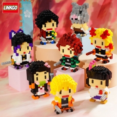 14 Styles Demon Slayer: Kimetsu no Yaiba Anime Building Blocks Funny Board Game