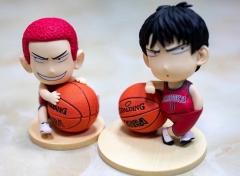 2 Styles 9CM Slam Dunk Kaede Rukawa Sakuragi Hanamichi Japanese Anime PVC Action Figure Toy
