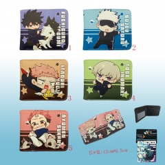 5 Styles Jujutsu Kaisen Q Ver Cartoon Character Anime Short Wallet and Purse