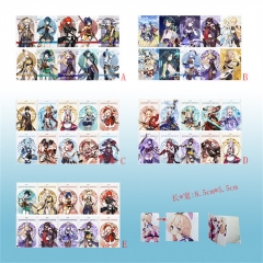 10个一套）5款原神10个装磨砂卡贴