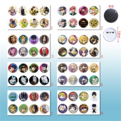 8个一套5.8cm 8款JOJO的奇妙冒险58mm8个装布纹胸针