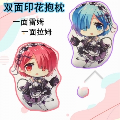 2 Size Re:Life in a Different World from Zero/Re: Zero Rem Ram Cosplay Anime Plush Toy Doll Pillow