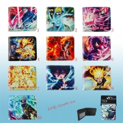 10 Styles Naruto Cartoon Character Anime Short Wallet and Purse