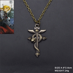 Fullmetal Alchemist Cartoon Cute Character Anime Alloy Necklace