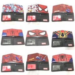9 Styles Spider Man PU Purse Anime Short Coin Wallet