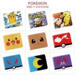 10 Styles Pokemon Pikachu Cosplay Cartoon Character Anime Pu Wallet Purse
