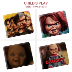 4 Styles Child's Play Cosplay Cartoon Character Anime Pu Wallet Purse