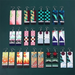 13 Styles Demon Slayer: Kimetusu no Yaiba Alloy Anime Earring