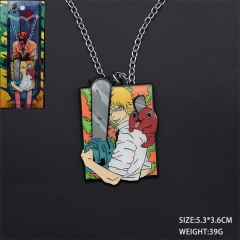 Chainsaw Man Cartoon Cute Character Anime Alloy Necklace