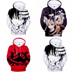 3 Styles Soul Eater Cosplay 3D Digital Print Anime Hooded Hoodie