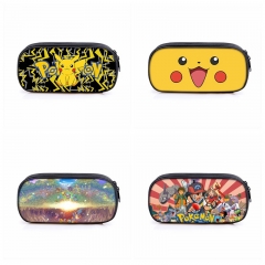 27 Styles Pokemon Polyester single layer Cartoon Zipper Anime Pencil Bag