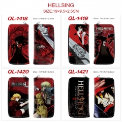 4 Styles HELLSING Cartoon Character Anime PU Zipper Wallet Purse