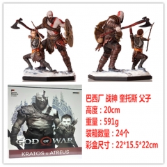 Iron Studios 巴西厂战神 奎托斯 父子 1比10手办雕像，一件24个，高约20cm，彩盒尺寸22X15.5X22cm，重量591g