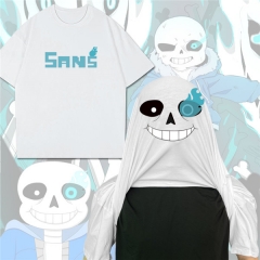 传说之下sans 动漫搞怪纯棉创意圆领T恤