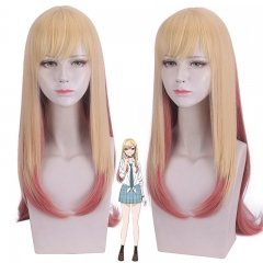 My Dress-Up Darling Kitagawa Sea Dream Yellow and Pink Gradient Cosplay Anime Wig