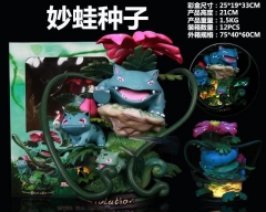 带电 宠物小精灵 GK 妙蛙种子 可发光 盒装手办 高21cm 一箱12个