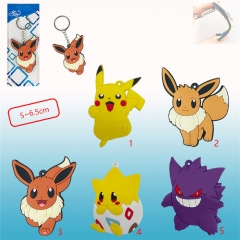 5 Styles Pokemon Anime Keychain