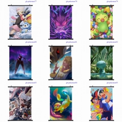 32 Styles 2 Sizes Pokemon Cartoon Wallscrolls Waterproof Anime Wall Scroll